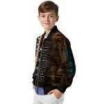 customized jacksonville jaguars flag wood brown bomber jacket best selling