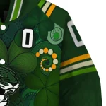 customized jacksonville jaguars shamrock vortex green varsity jacket best selling