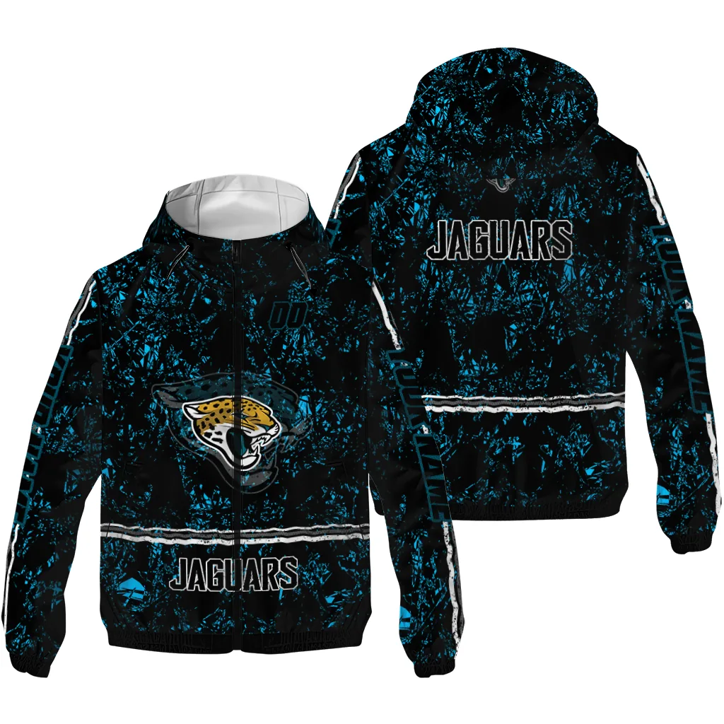 customized jacksonville jaguars shards cluster teal windbreaker jacket high quality customized jacksonville jaguars shards cluster teal windbreaker jacket high quality