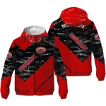 customized jacksonville state gamecocks arrow matrix red black windbreaker jacket best selling