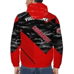 customized jacksonville state gamecocks arrow matrix red black windbreaker jacket best selling