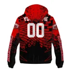 customized jacksonville state gamecocks brick motion red black windbreaker jacket best selling