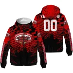 customized jacksonville state gamecocks brick motion red black windbreaker jacket best selling