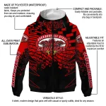 customized jacksonville state gamecocks brick motion red black windbreaker jacket best selling