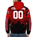 customized jacksonville state gamecocks brick motion red black windbreaker jacket best selling