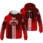 customized jacksonville state gamecocks tribal swirls red windbreaker jacket best selling