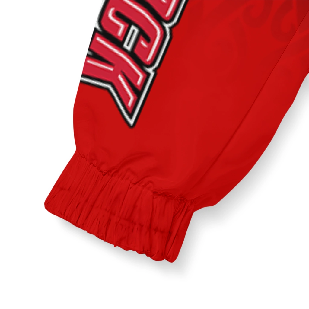 customized jacksonville state gamecocks tribal swirls red windbreaker jacket latest model customized jacksonville state gamecocks tribal swirls red windbreaker jacket latest model