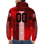 customized jacksonville state gamecocks tribal swirls red windbreaker jacket best selling