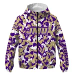 customized james madison dukes camouflage mashup purple windbreaker jacket best selling