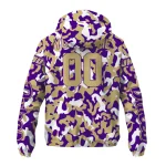 customized james madison dukes camouflage mashup purple windbreaker jacket best selling