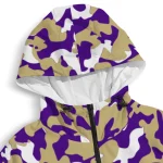 customized james madison dukes camouflage mashup purple windbreaker jacket best selling