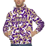 customized james madison dukes camouflage mashup purple windbreaker jacket best selling