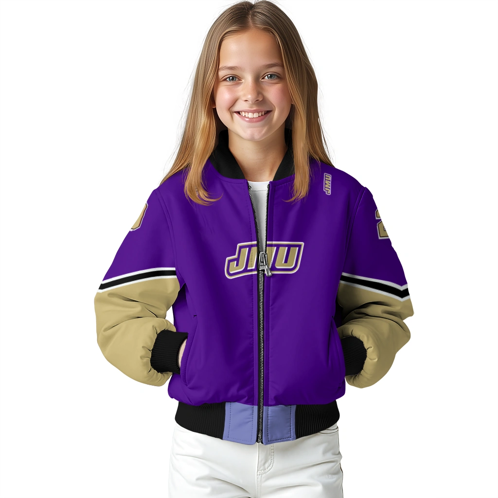 customized james madison dukes chevron style purple bomber jacket top rated customized james madison dukes chevron style purple bomber jacket top rated