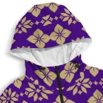 customized james madison dukes geometric blossom purple windbreaker jacket best selling