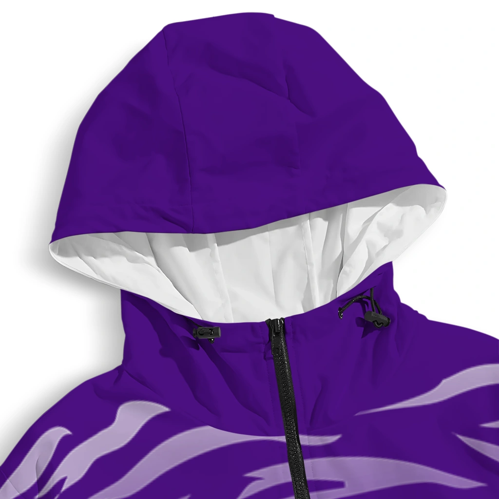 customized james madison dukes pattern layers purple windbreaker jacket premium grade customized james madison dukes pattern layers purple windbreaker jacket premium grade
