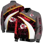 customized kansas city chiefs electric flash red varsity jacket best selling