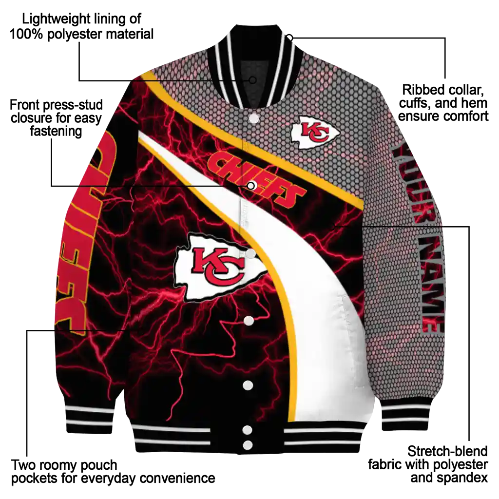 customized kansas city chiefs electric flash red varsity jacket new arrival customized kansas city chiefs electric flash red varsity jacket new arrival