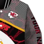 customized kansas city chiefs electric flash red varsity jacket best selling