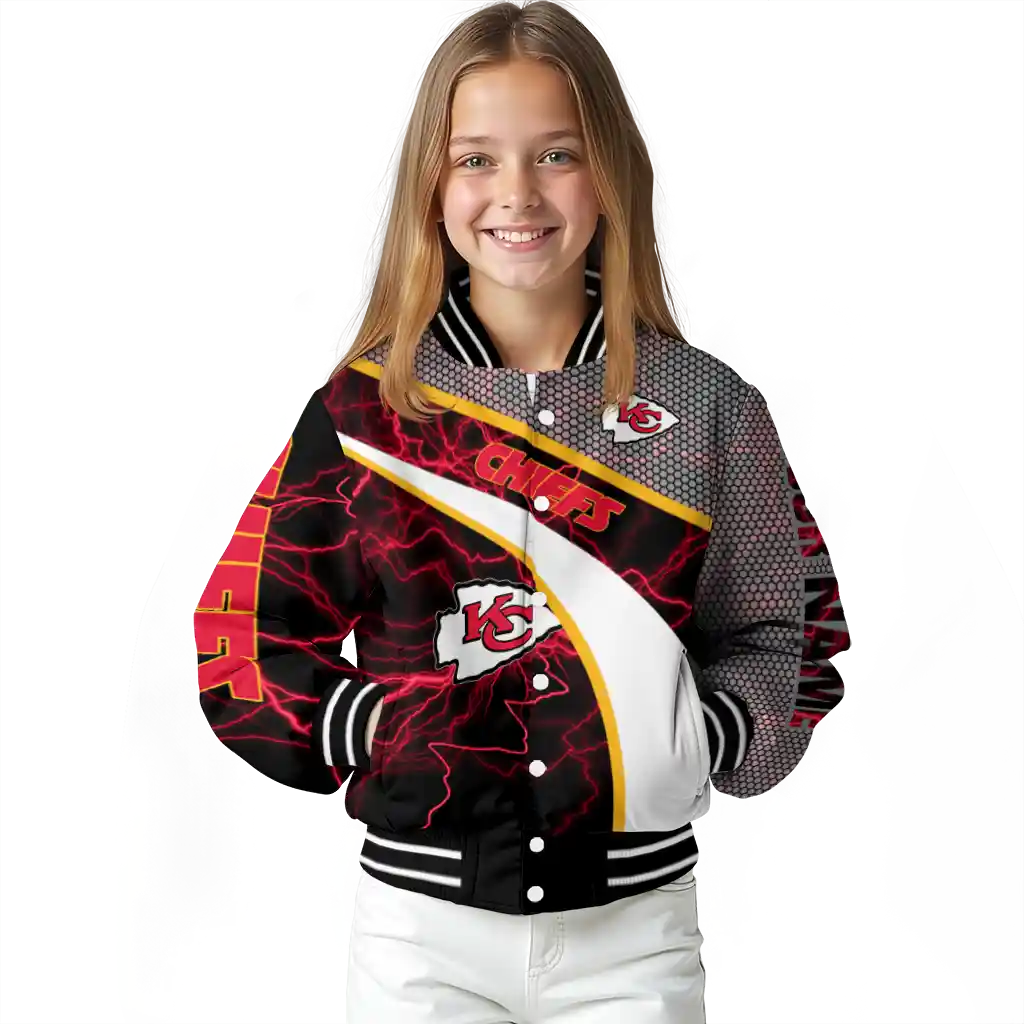 customized kansas city chiefs electric flash red varsity jacket top rated customized kansas city chiefs electric flash red varsity jacket top rated