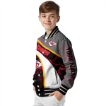 customized kansas city chiefs electric flash red varsity jacket best selling