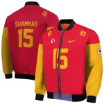 customized kansas city chiefs team patch red bomber jacket best selling
