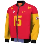 customized kansas city chiefs team patch red bomber jacket best selling