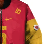 customized kansas city chiefs team patch red bomber jacket best selling