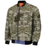 customized kansas jayhawks camouflage abstract camouflage bomber jacket best selling
