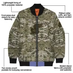 customized kansas jayhawks camouflage abstract camouflage bomber jacket best selling