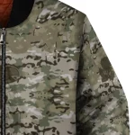 customized kansas jayhawks camouflage abstract camouflage bomber jacket best selling