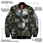 customized kansas jayhawks camouflage skull camouflage bomber jacket best selling