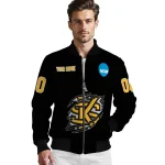 customized kennesaw state owls claw shred black bomber jacket best selling