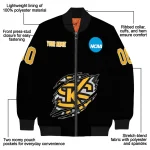 customized kennesaw state owls claw shred black bomber jacket best selling