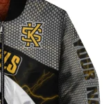 customized kennesaw state owls electric flash gold bomber jacket best selling