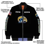 customized kent state golden flashes american flag skull black bomber jacket best selling