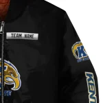 customized kent state golden flashes american flag skull black bomber jacket best selling