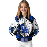 customized kentucky wildcats burst splatter blue bomber jacket best selling
