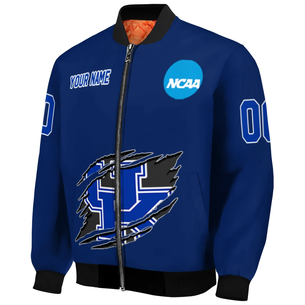 customized kentucky wildcats claw mark blue bomber jacket fashion forward customized kentucky wildcats claw mark blue bomber jacket fashion forward
