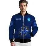 customized kentucky wildcats claw mark blue bomber jacket best selling