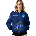 customized kentucky wildcats claw mark blue bomber jacket best selling