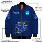 customized kentucky wildcats claw mark blue bomber jacket best selling
