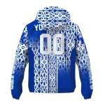customized kentucky wildcats tribal swirls blue windbreaker jacket best selling