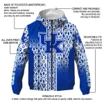 customized kentucky wildcats tribal swirls blue windbreaker jacket best selling