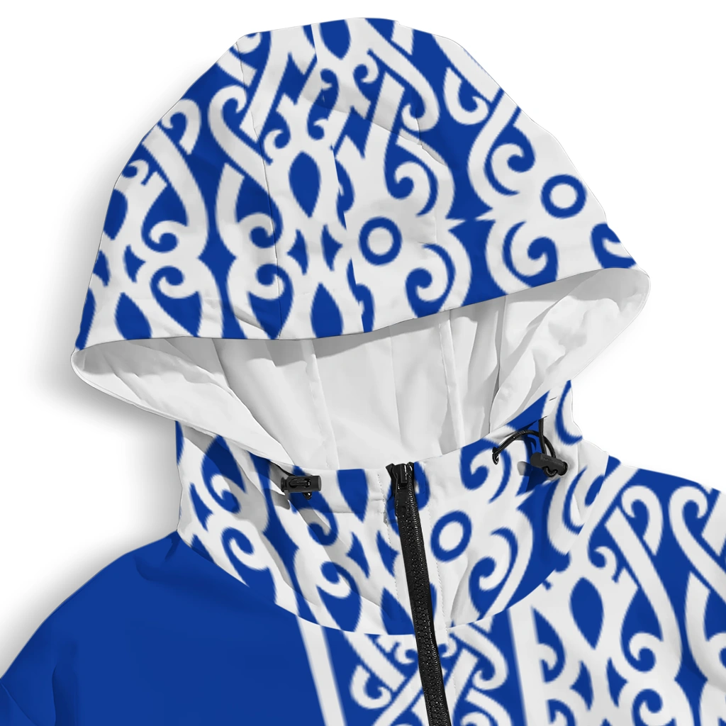 customized kentucky wildcats tribal swirls blue windbreaker jacket premium grade customized kentucky wildcats tribal swirls blue windbreaker jacket premium grade