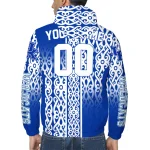 customized kentucky wildcats tribal swirls blue windbreaker jacket best selling