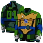 customized kentucky wildcats turtle armor varsity jacket best selling