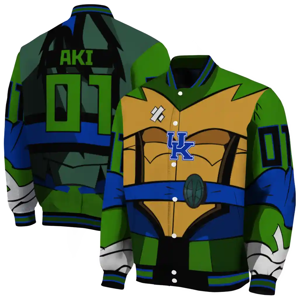 customized kentucky wildcats turtle armor varsity jacket fashion forward customized kentucky wildcats turtle armor varsity jacket fashion forward