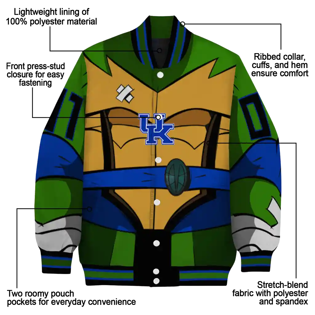 customized kentucky wildcats turtle armor varsity jacket new arrival customized kentucky wildcats turtle armor varsity jacket new arrival