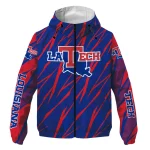 customized la tech abstract streaks blue windbreaker jacket best selling