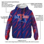 customized la tech abstract streaks blue windbreaker jacket best selling